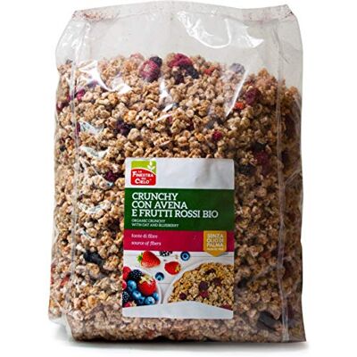 LA FINESTRA SUL CIELO Crunchy con Avena e Frutti Rossi Bio, 1500g LA FINESTRA SUL CIELO Crunchy con Avena e Frutti Rossi Bio, 1500g