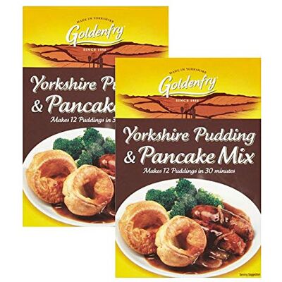 Goldenfry Range Yorkshire Pudding & Pancake Mix 142 g (confezione da 2) Goldenfry Range Yorkshire Pudding & Pancake Mix 142 g (confezione da 2)