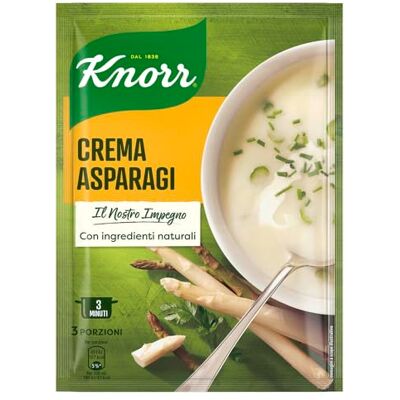 Knorr Crema con Asparagi, Piatti Pronti con Ingredienti Naturali, Senza Coloranti e Senza Conservanti Aggiunti, Fonte di Proteine, 13 Confezioni da 750ml Knorr Crema con Asparagi, Piatti Pronti con Ingredienti Naturali, Senza Coloranti e Senza Conservanti Aggiunti, Fonte di Proteine, 13 Confezioni da 750ml