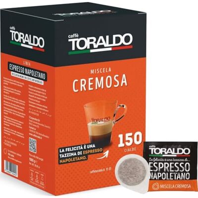 caffè toraldo Miscela Cremosa Cialde ESE 44 mm (150 Unità) caffè toraldo Miscela Cremosa Cialde ESE 44 mm (150 Unità)