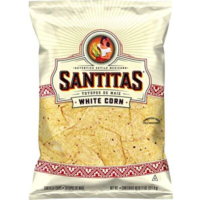 Santitas Tortilla Chips, mais bianco, 325 ml Santitas Tortilla Chips, mais bianco, 325 ml
