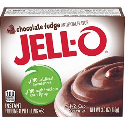 Jell-O Instant Pudding and Pie Filling, Chocolate Fudge, 3.9-Ounce Boxes (Pack of 6) Jell-O Instant Pudding and Pie Filling, Chocolate Fudge, 3.9-Ounce Boxes (Pack of 6)