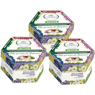 L'Angelica , Cofanetto Tisane Calde, Tisane Funzionali Active, Idea Regalo, Ventre Piatto, Dopo Pasto, Giusta Regola, Calma Colon, Della Sera Rilassante, Sollievo Stomaco, 3 Confezioni da 60 Filtri L'Angelica , Cofanetto Tisane Calde, Tisane Funzionali Active, Idea Regalo, Ventre Piatto, Dopo Pasto, Giusta Regola, Calma Colon, Della Sera Rilassante, Sollievo Stomaco, 3 Confezioni da 60 Filtri