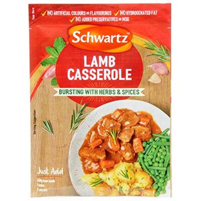 Schwartz Packet Salsa Gamma (Classic Lamb Caserole 3 x 35g) Schwartz Packet Salsa Gamma (Classic Lamb Caserole 3 x 35g)