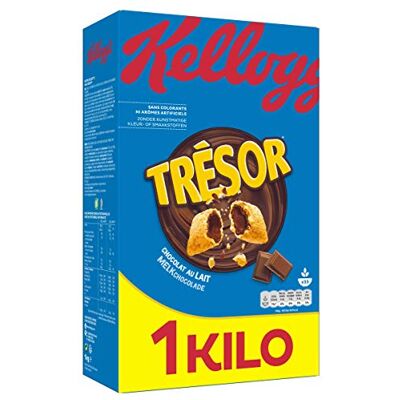 Kellogg's Tresor Cioccolato Al Latte 1Kg Lot De 3 Prezzo Per Lotto Consegna Veloce Kellogg's Tresor Cioccolato Al Latte 1Kg Lot De 3 Prezzo Per Lotto Consegna Veloce