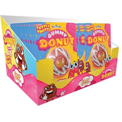 Joygum Gummy Donut – Caramelle Gommose a Forma di Ciambella – Confezione da 24 Buste da 80g – Snack Colorato e Divertente Joygum Gummy Donut – Caramelle Gommose a Forma di Ciambella – Confezione da 24 Buste da 80g – Snack Colorato e Divertente