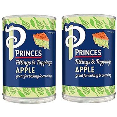 Princes Riempimento di frutta di mela in scatola, 2 x 395 g (confezione da 2) Princes Riempimento di frutta di mela in scatola, 2 x 395 g (confezione da 2)