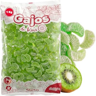 dekora Spicchi di jelly gusto kiwi 1 kg, decorazioni torta commestibili per torte, cupcake e dolci, caramelle decorative per compleanni e candy bar dekora Spicchi di jelly gusto kiwi 1 kg, decorazioni torta commestibili per torte, cupcake e dolci, caramelle decorative per compleanni e candy bar