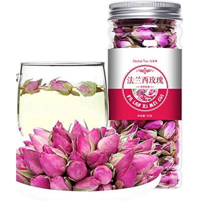 HELLOYOUNG Tè alle erbe cinese Fiore Tè alla frutta Tè alla rosa in scatola Seta dorata Crisantemo in bottiglia Nuovo tè profumato Sanità Fiori Tè verde salutare (55g rosa francese) HELLOYOUNG Tè alle erbe cinese Fiore Tè alla frutta Tè alla rosa in scatola Seta dorata Crisantemo in bottiglia Nuovo tè profumato Sanità Fiori Tè verde salutare (55g rosa francese)