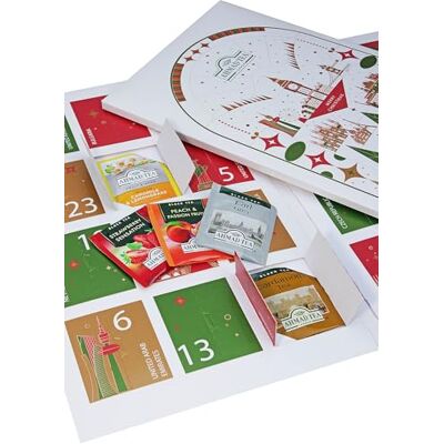 Ahmad Tea AhmadTea Advent Calendar 2025 24 diversi tea bags Christmas calendar 2025 nero, verde, frutta e erba 24 tipi 46,8 g Ahmad Tea AhmadTea Advent Calendar 2025 24 diversi tea bags Christmas calendar 2025 nero, verde, frutta e erba 24 tipi 46,8 g