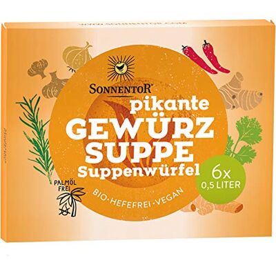 Sonnentor Zuppa di spezie piccanti 6 cubetti di zuppa 60g Sonnentor Zuppa di spezie piccanti 6 cubetti di zuppa 60g