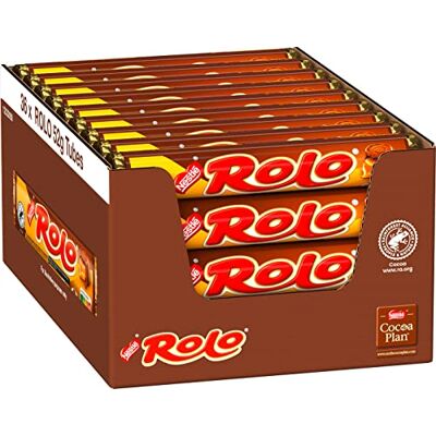 Nestlé Rolo Praline con Toffee 36 x 52G Nestlé Rolo Praline con Toffee 36 x 52G