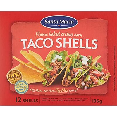Santa Maria Conchiglie di di mais Taco Tex Mex, 12 Conchiglie, 135 g Santa Maria Conchiglie di di mais Taco Tex Mex, 12 Conchiglie, 135 g