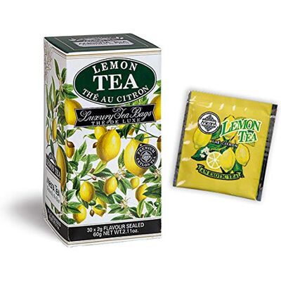 Mlesna Tè al Limone Tea Confezione da 180 filtri salvaroma laminati in 6 comodi dispenser da filtri l'uno Tè nero di Ceylon con essenze naturali di Limone Mlesna Tè al Limone Tea Confezione da 180 filtri salvaroma laminati in 6 comodi dispenser da filtri l'uno Tè nero di Ceylon con essenze naturali di Limone