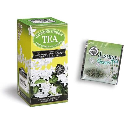 Mlesna Tè Verde al Gelsomino Tea 30 filtri Il benefico tè verde coltivato nelle alte montagne di Ceylon e lavorato con essenze naturali di gelsomino Mlesna Tè Verde al Gelsomino Tea 30 filtri Il benefico tè verde coltivato nelle alte montagne di Ceylon e lavorato con essenze naturali di gelsomino