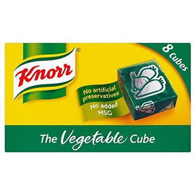 Knorr Vegetable Stock 8 Cubes 80g Pack of 4 (80g x 4) by Knorr Vegetable Stock 8 Cubes 80g Pack of 4 (80g x 4) by