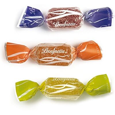 Pastiglie Leone Leonsnella Morbidissime Gelee Senza Zucchero Kg 4 Soffici caramelle gelees al gusto frutta realizzate solo con dolcificanti naturali: maltitolo, isomalto, xilitolo e lattitolo Pastiglie Leone Leonsnella Morbidissime Gelee Senza Zucchero Kg 4 Soffici caramelle gelees al gusto frutta realizzate solo con dolcificanti naturali: maltitolo, isomalto, xilitolo e lattitolo