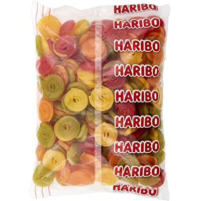 HARIBO Rotelle Frutta, Caramelle Gommose, Gusto Frutta, 2kg HARIBO Rotelle Frutta, Caramelle Gommose, Gusto Frutta, 2kg