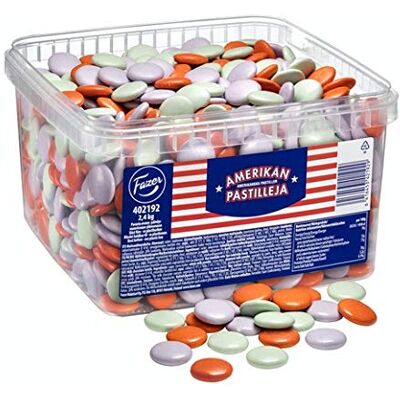 Fazer Americanlentils 2.4kg Cioccolato 1 Scatola of 2.4kg Fazer Americanlentils 2.4kg Cioccolato 1 Scatola of 2.4kg