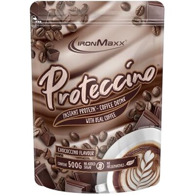 IronMaxx Proteccino – Sacchetto da 500 g per Cioccolato, caffè proteico, con estratto di caffè e caffeina, senza zuccheri aggiunti e conservanti IronMaxx Proteccino – Sacchetto da 500 g per Cioccolato, caffè proteico, con estratto di caffè e caffeina, senza zuccheri aggiunti e conservanti