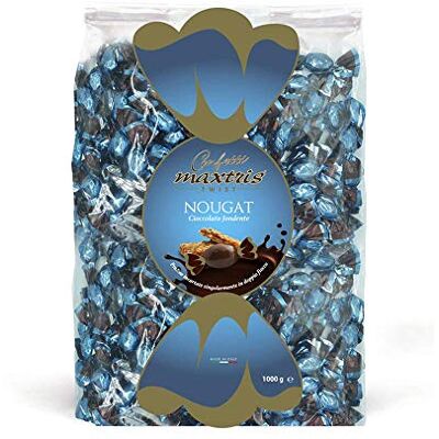 Confetti Maxtris Twist Nougat al Cioccolato Fondente- busta 1 kg Confetti Maxtris Twist Nougat al Cioccolato Fondente- busta 1 kg