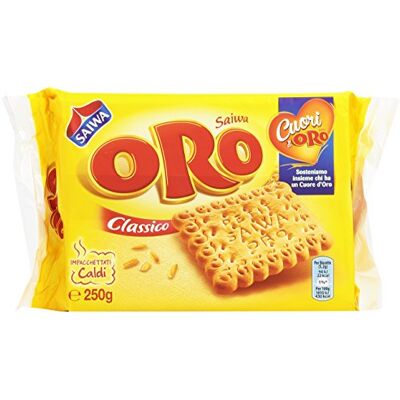 Oro Biscotti, Classico, Impacchettati Caldi 250 gr Oro Biscotti, Classico, Impacchettati Caldi 250 gr