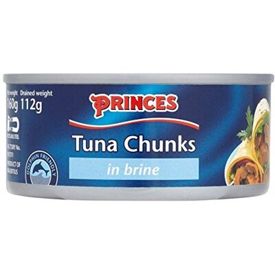 Princes Pezzi Di Tonno In Salamoia (160g) (Confezione da 6) Princes Pezzi Di Tonno In Salamoia (160g) (Confezione da 6)