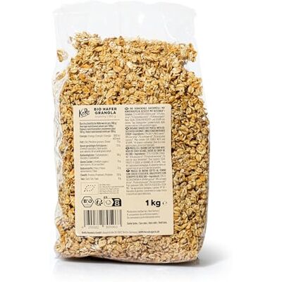 KoRo Granola croccante di avena bio 1 kg 100% qualità biologica Vegan Dolcificata con sciroppo di riso. KoRo Granola croccante di avena bio 1 kg 100% qualità biologica Vegan Dolcificata con sciroppo di riso.