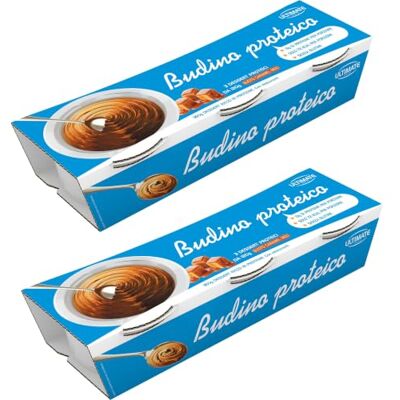 ULTIMATE ITALIA Budino proteico gusto caramel mou 2 confezioni da 3 pz da 120g ULTIMATE ITALIA Budino proteico gusto caramel mou 2 confezioni da 3 pz da 120g