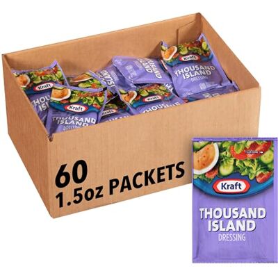 Kraft Thousand Island Salad Dressing, 1.5-Ounce Pouches (Pack of 60) Kraft Thousand Island Salad Dressing, 1.5-Ounce Pouches (Pack of 60)