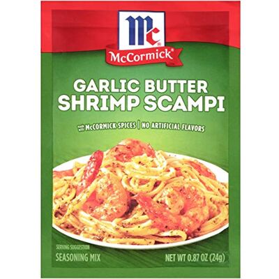 McCormick Mix di condimento per scampi di gamberetti al burro all'aglio, bustina da 24 g McCormick Mix di condimento per scampi di gamberetti al burro all'aglio, bustina da 24 g