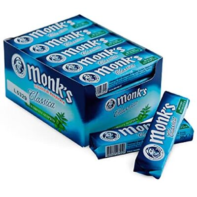 Idea 20 PACCHETTI CARAMELLE BALSAMICHE MONK'S CLASSICA EUCALIPTO MENTA STICK 30 GR Idea 20 PACCHETTI CARAMELLE BALSAMICHE MONK'S CLASSICA EUCALIPTO MENTA STICK 30 GR
