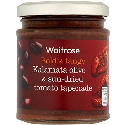 Waitrose Tapenade Sundried Tomato & Olive 165g Waitrose Tapenade Sundried Tomato & Olive 165g