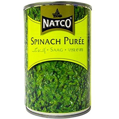 Natco Purea di spinaci 395g (confezione da 4) Natco Purea di spinaci 395g (confezione da 4)