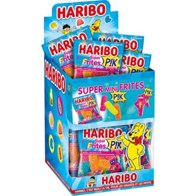HARIBO Mini Super Frites, Caramelle Gommose Frizzanti, 1200gr HARIBO Mini Super Frites, Caramelle Gommose Frizzanti, 1200gr
