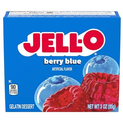 Jell-O gelatina al mirtillo blu Jell-O gelatina al mirtillo blu