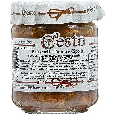 Il Cesto Bruschetta Tonno e Cipolla di Tropea I.G.P. Calabria Peperoncino in Olio d’Oliva (Grammi 200) Il Cesto Bruschetta Tonno e Cipolla di Tropea I.G.P. Calabria Peperoncino in Olio d’Oliva (Grammi 200)