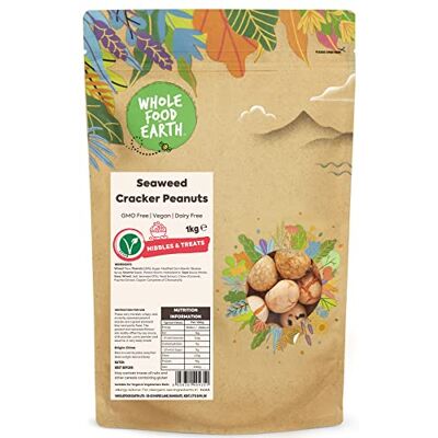 Wholefood Earth Cracker alle alghe e arachidi, 1 kg, senza OGM, senza latticini Wholefood Earth Cracker alle alghe e arachidi, 1 kg, senza OGM, senza latticini