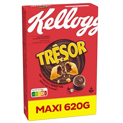 Kellogg's Tresor Treasure Cereal Cioccolato Nocciola 620 g Kellogg's Tresor Treasure Cereal Cioccolato Nocciola 620 g