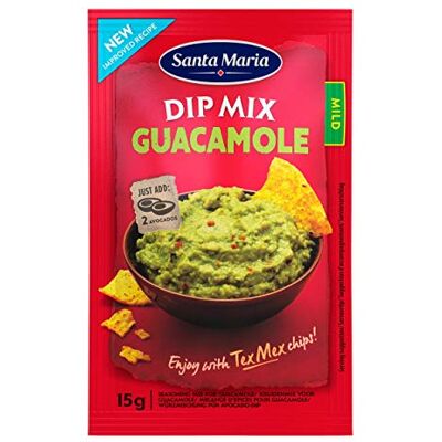 Santa Maria Dip Mix Guacamole 6x 15 gr Santa Maria Dip Mix Guacamole 6x 15 gr