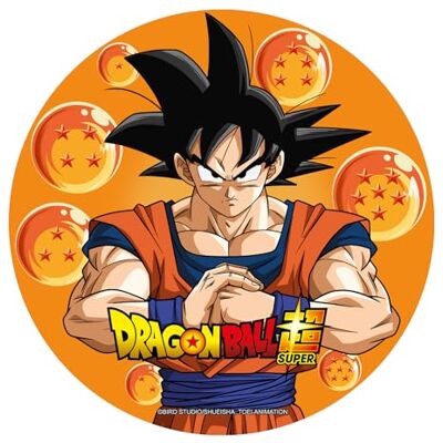 dekora , Cialda Dragon Ball, Disco in Ostia Commestibile, Decorazione per Torta di Compleanno Bambini, Design Son Goku, Decorazione per Torte e Dolci, Rotonda Ø 20 cm dekora , Cialda Dragon Ball, Disco in Ostia Commestibile, Decorazione per Torta di Compleanno Bambini, Design Son Goku, Decorazione per Torte e Dolci, Rotonda Ø 20 cm