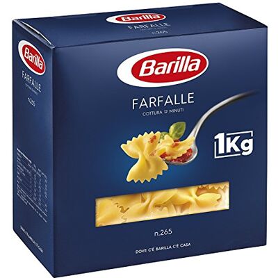 Barilla Pasta Farfalle di Grano Duro, 1 kg x 6 confezioni Barilla Pasta Farfalle di Grano Duro, 1 kg x 6 confezioni