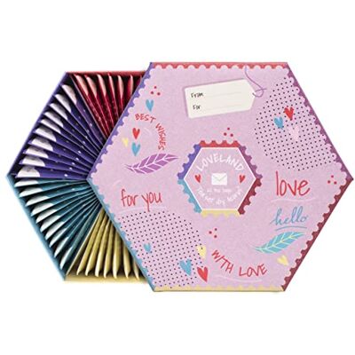Acorus Assortimento di tè Loveland Confezione regalo in scatola regalo con cesto di tè naturale assortito di 6 gusti Sorprendi i tuoi cari Scatola di selezione grande 60 bustine di tè Acorus Assortimento di tè Loveland Confezione regalo in scatola regalo con cesto di tè naturale assortito di 6 gusti Sorprendi i tuoi cari Scatola di selezione grande 60 bustine di tè