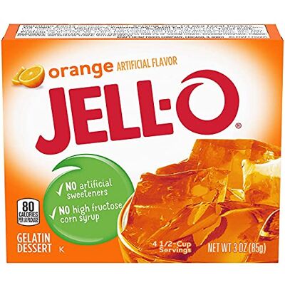Jell-O , dessert alla gelatina, arancia (confezione da 2) Jell-O , dessert alla gelatina, arancia (confezione da 2)