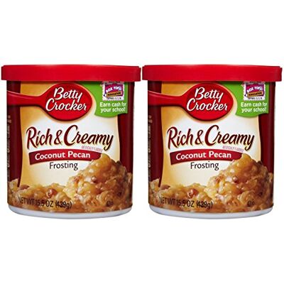 Betty Crocker Rico y cremoso Frosting – coco pecan – 14 oz – 2 unidades Betty Crocker Rico y cremoso Frosting – coco pecan – 14 oz – 2 unidades