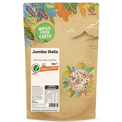 Wholefood Earth Avena Jumbo, confezione da 3 kg Wholefood Earth Avena Jumbo, confezione da 3 kg