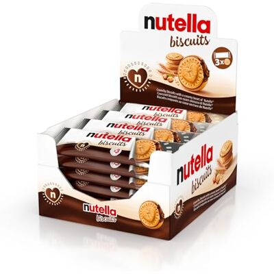 Biscotti Nutella - Croccanti con cuore di Nutella - 84 pezzi Biscotti Nutella - Croccanti con cuore di Nutella - 84 pezzi