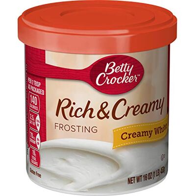 Betty Crocker Glassa Senza Glutine Bianco Ricco e Cremoso, 16 Oz Betty Crocker Glassa Senza Glutine Bianco Ricco e Cremoso, 16 Oz