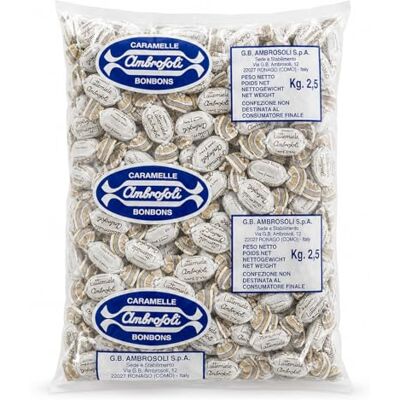 Ambrosoli Caramelle Lattemiele in sacchi da kg. 2,5 Ambrosoli Caramelle Lattemiele in sacchi da kg. 2,5