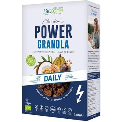 Biotona Power granola boost Muesli - Senza glutine, Croccante, Ingredienti naturali Biotona Power granola boost Muesli - Senza glutine, Croccante, Ingredienti naturali